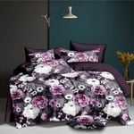 Dreamfields Queen Violet Park Design Quilt Doona Duvet Cover Set