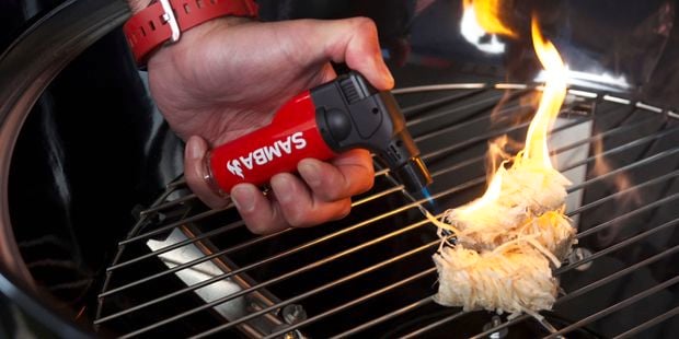 Jet Flame lighting up BBQ Firestarters