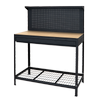 Pinnacle 1405 x 1100 x 540mm Black Workbench With Peg Board