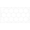 VEVOR Hexagon Garage Lights 6500K 15 Grid Systems DIY Cool White for Gym Basement Workshop