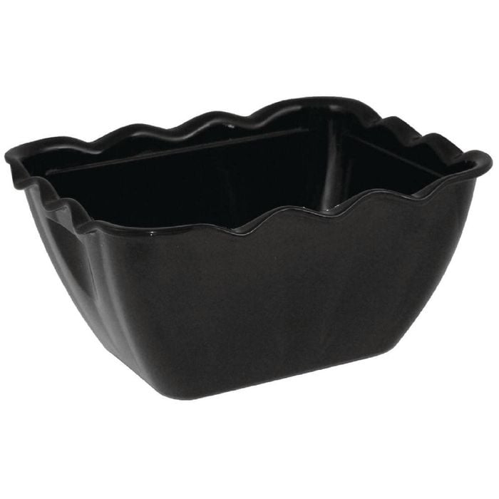 Olympia Kristallon Salad Crock Bowl Shatterproof San Plastic Black 750ml 165x135x85mm Commercial Food Display Buffet Serving