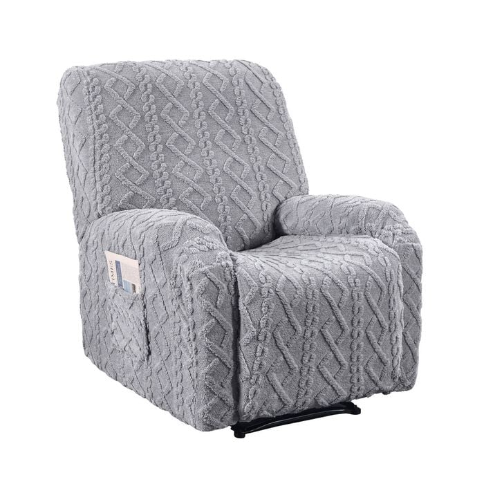 Artiss Recliner Chair Covers With Storage Side Pockets Grey Recliner Protector
