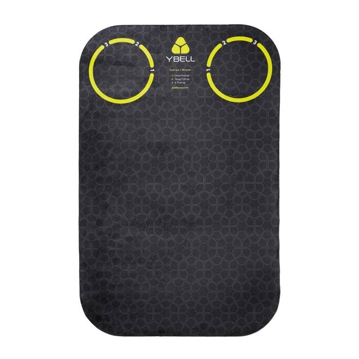 YBell 111cm Exercise Mat Workout Home Gym Fitness Yoga/HIIT Non-Slip Pad BK