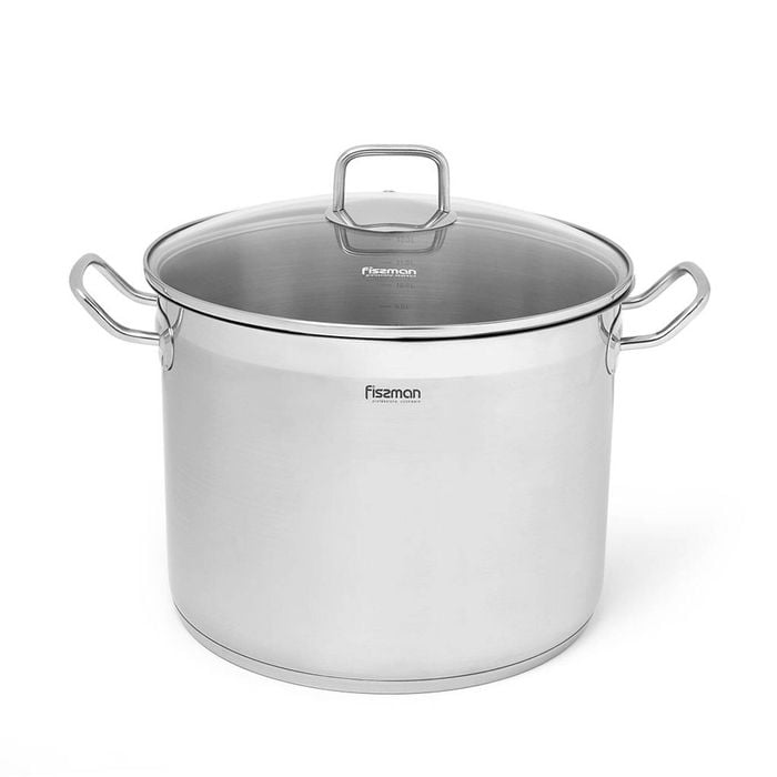 Stockpot With Glass Lid Stainless Steel 15.2 Ltr - Tahara Series