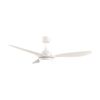 Fanforce Revo Smart DC Ceiling Fan LED Light Remote 52" ABS Blades White/White