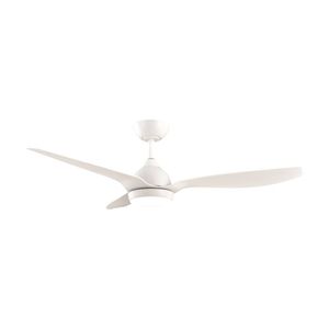 Fanforce Revo Smart DC Ceiling Fan LED Light Remote 52" ABS Blades White/White