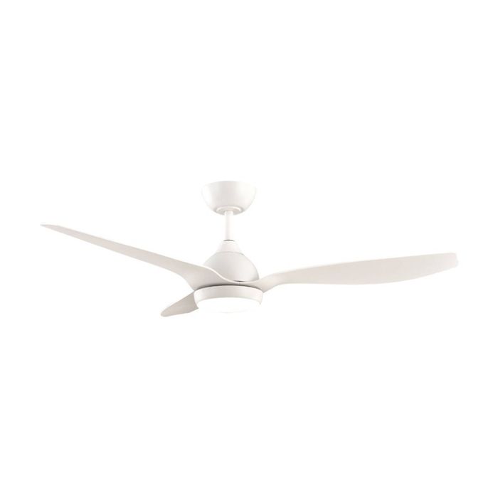 Fanforce Revo Smart DC Ceiling Fan LED Light Remote 52" ABS Blades White/White