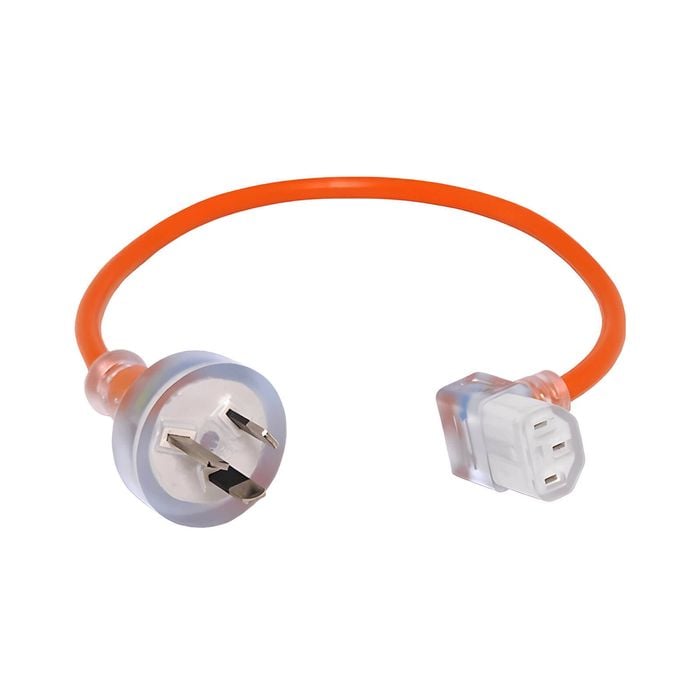 Pacvac Short IEC Cable - Suits Pacvac, Pullman, Hako, Cleanstar Backpack Vacuum Cleaners