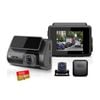 Elinz 2 Channel Dash Cam 4K+1080P WiFi GPS Night Vision Supercapacitor Sony Starvis Car DVR 32GB U3 Card