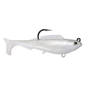 ZMan Herculez 5" Rigged Soft Plast Swimbait Fishing Lure Pearl