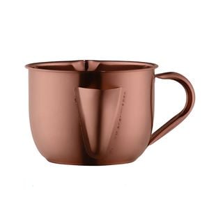Anygleam 1000ml Rose Gold Stainless Steel Oil Separator Pot Gravy Fat Strainer Soup Filter Bowl Kitchen Tool
