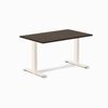 Desky Fixed Height Bamboo Office Desk Wheat Frame 120cm - Dark Bamboo
