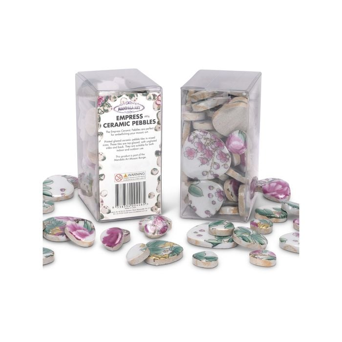 Mandala Art Empress Ceramic Mosaic Pebbles