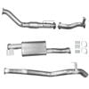 Ignite Exhausts Turbo Back For Toyota Landcruiser 76 Series Wagon 3" Cat & Muffler Raw Aluminised Steel