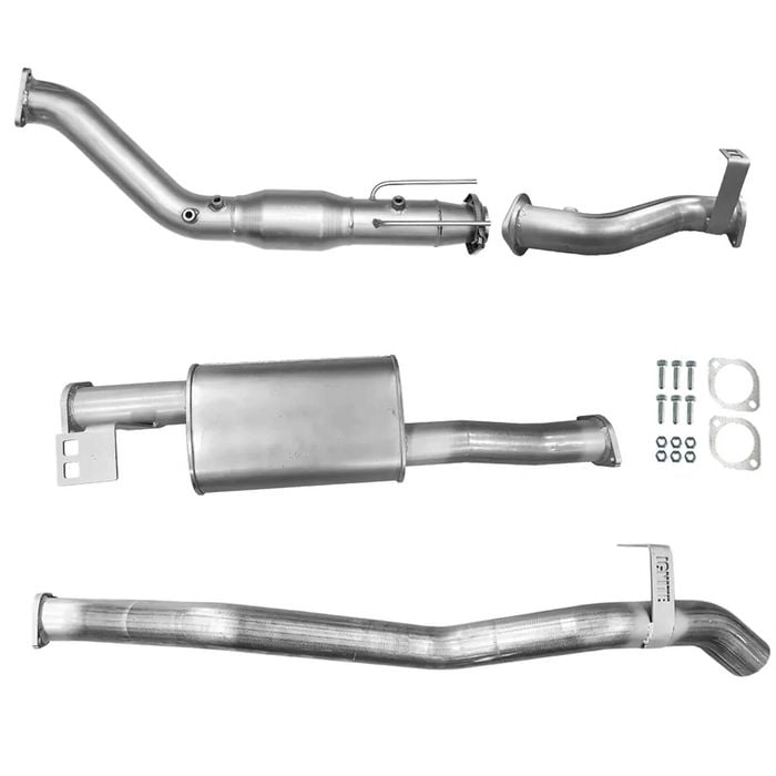 Ignite Exhausts Turbo Back For Toyota Landcruiser 76 Series Wagon 3" Cat & Muffler Raw Aluminised Steel