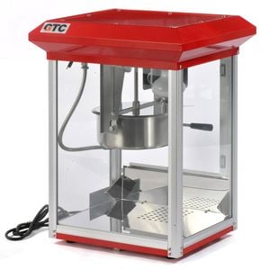Gtc 6oz Popcorn Machine Maker With Warmer Deck 1350w Popcorn Machine