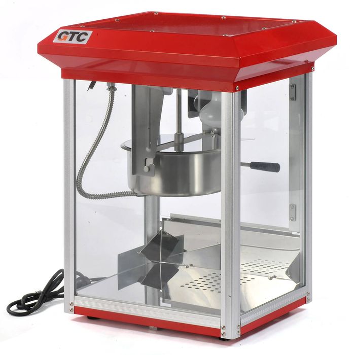 GTC 6Oz Popcorn Machine Maker with Warmer Deck 1350W Popcorn Machine