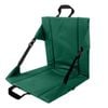 Catzon Portable Seat Cushion with Backrest Foldable for Camping-Forest Green