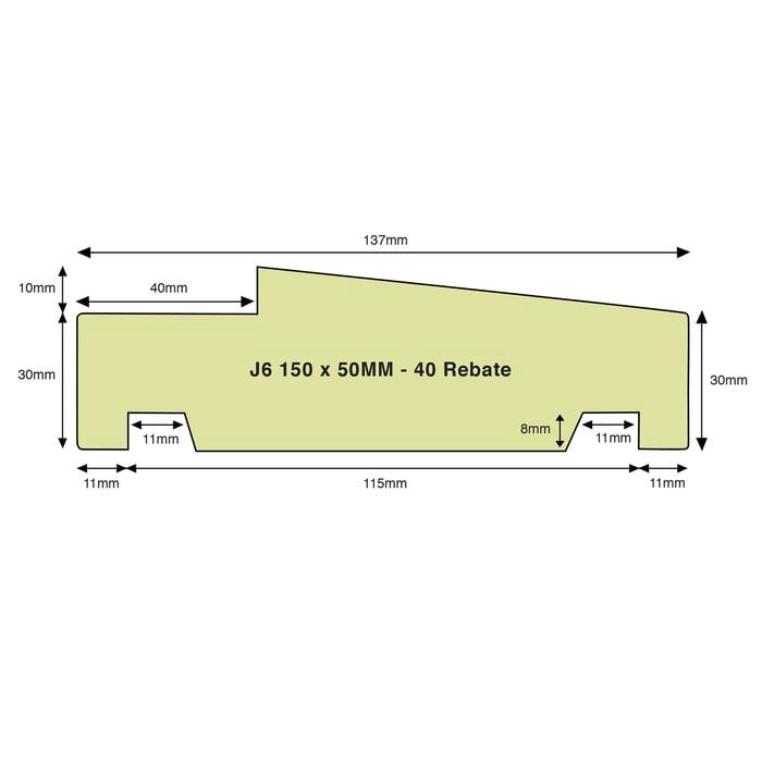 Doorjamb 137x40mm Fj Ut J6