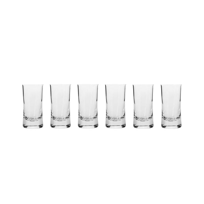 6pc Krosno Harmony 45ml Liquor Shot Glass Set - Clear