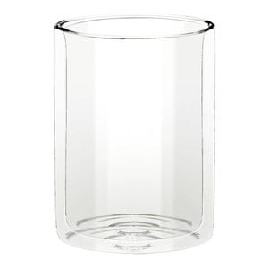 Wilmax England Thermo 400ml Straight Double Wall Glass Cup - Clear