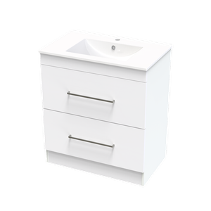 Clearlite Bathrooms 750mm White Cashmere Valley Floor Standing Vanity