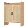 Levede 5 Tier Shoe Cabinet Wooden Double Door Storage Rack Organiser Entryway