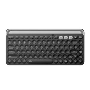 Rechargeable Wireless Dual Bluetooth Keyboard Tablet Holder - Black