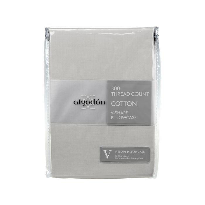 Ardor 300TC Cotton Vshape Pillowcase Silver
