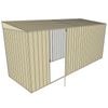 Build-a-Shed 1.5 x 4.5 x 2m Single Hinged Side Door Skillion Shed - Cream