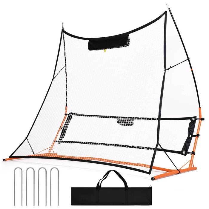 Advwin Protable Soccer Rebounder Net, 1.83m x 1.4m Football Training Aid with Carry Bag