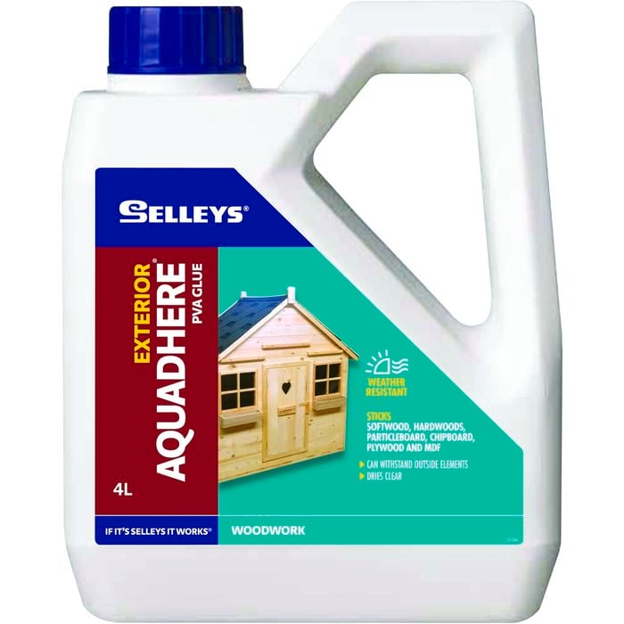 Selleys Aquadhere Exterior PVA Glue - 4L