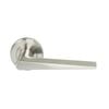 Miles Nelson Satin Nickel Lucca Round Rosette Passage Set