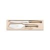 Laguiole Jean Neron Cake Slicer & Bread Knife Set - Light Horn