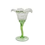 Candle Holder Dinner & Tealight Flower Shape with Stem 12.5x16.5 cm