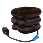 NNEOBA Inflatable Neck Stretcher Air Cervical Traction Device Brown