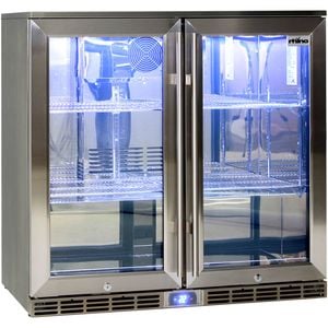 Rhino Stainless Glass Bar Fridge - GSP2H-SS