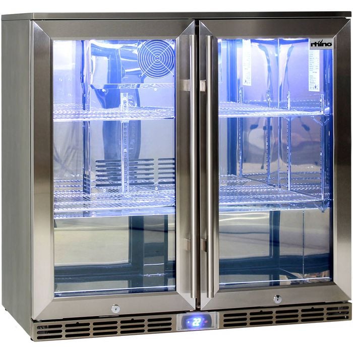 Rhino Stainless Glass Bar Fridge - GSP2H-SS
