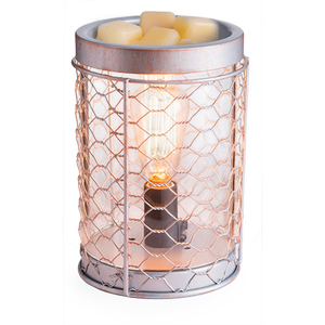 Chicken Wire Vintage Bulb Electric Fragrance Warmer