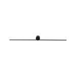 Brilliant 90cm Matt Black Miro Vanity Light