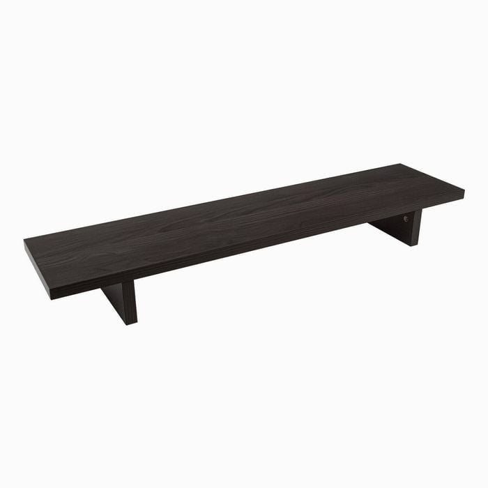 Desky Minimal Monitor Stand - Burnished Wood Melamine