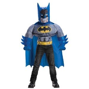Dc Comics Size 6+ Batman Inflatable Top Kids Costume Cosplay Dress Up Party