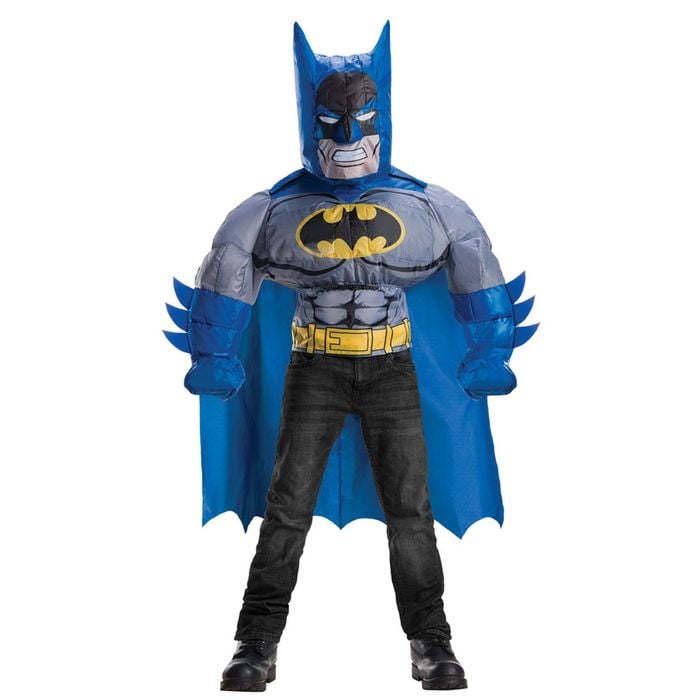 Dc Comics Size 6+ Batman Inflatable Top Kids Costume Cosplay Dress Up Party