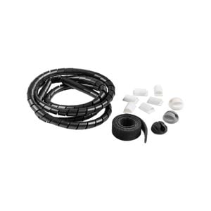 D-Line 11 piece Black Cable Tidy Organiser Kit