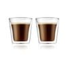 Bodum 0.1 L Transparent Canteen 2 Pcs Glass, Double Wall, Small, 0.1 L, 3 Oz 1 Pcs