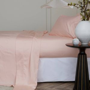 Bedding Co. Sheet Set 1200TC Egyptian Cotton Soft Pink Single