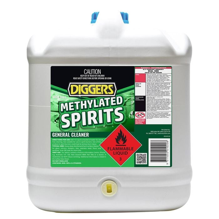 DIGGERS 20L Methylated Spirits