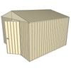 Build-a-Shed  3 x 3 x 2.3m Gable Single Hinged Door Shed - Cream
