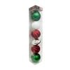 Deck The Halls Jumbo Bauble Ornament - 6 Pack