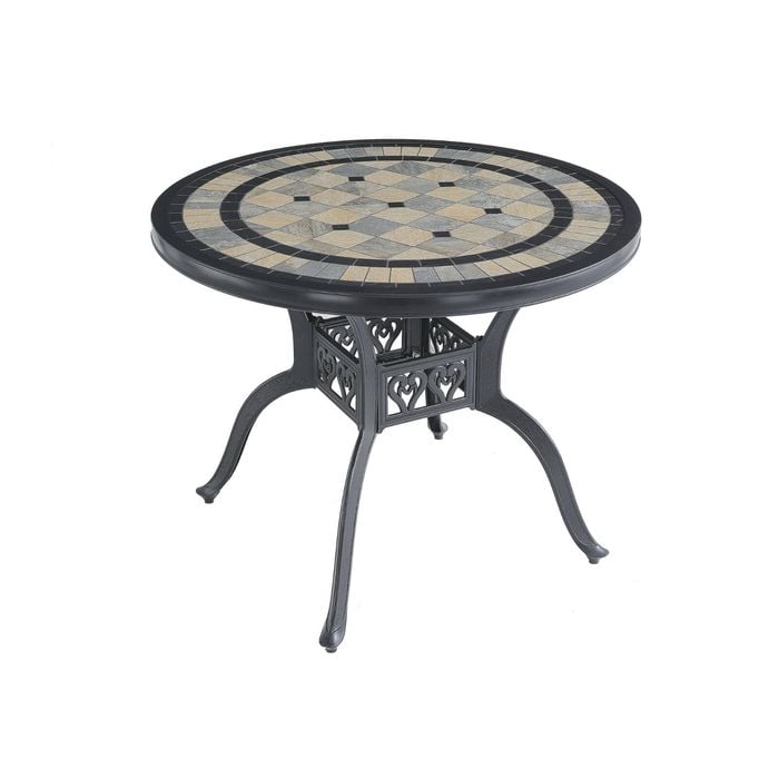 FurnitureOkay Athens Cast Aluminium Outdoor Dining Table (94cm Round)